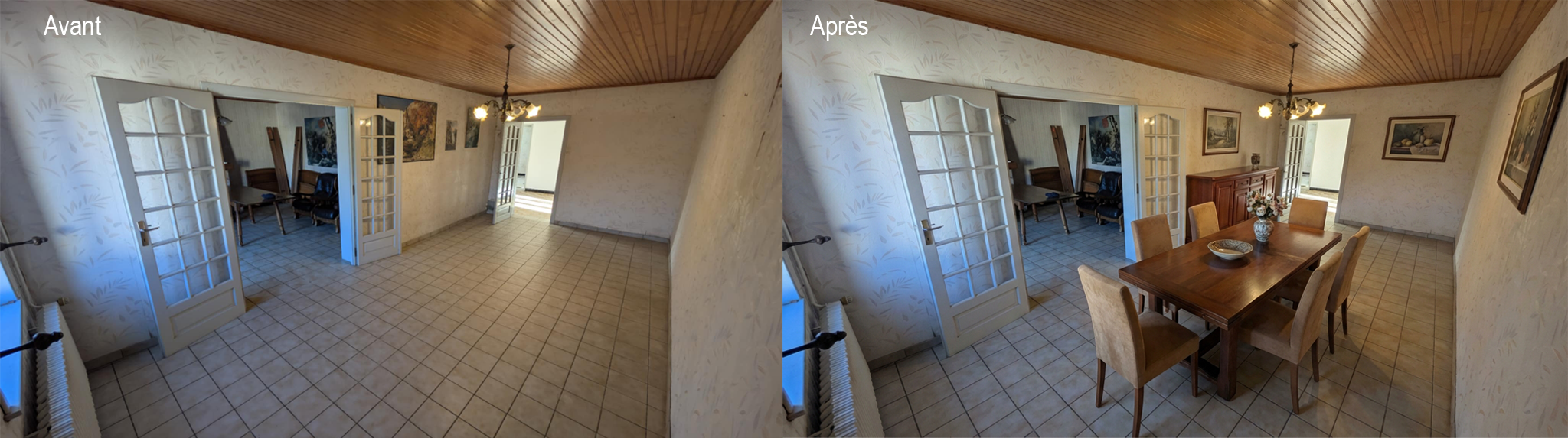 Salle à Manger Avant Après