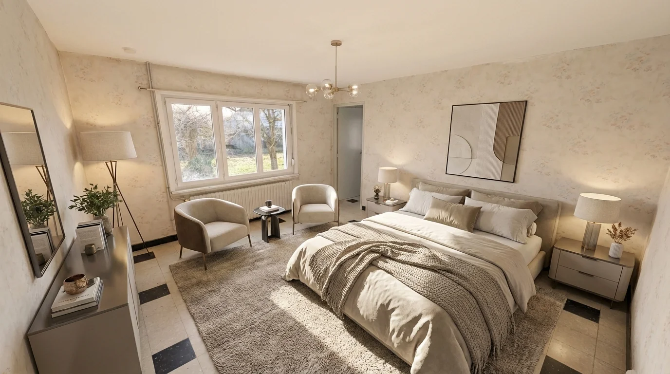 Chambre après modélisation 3D