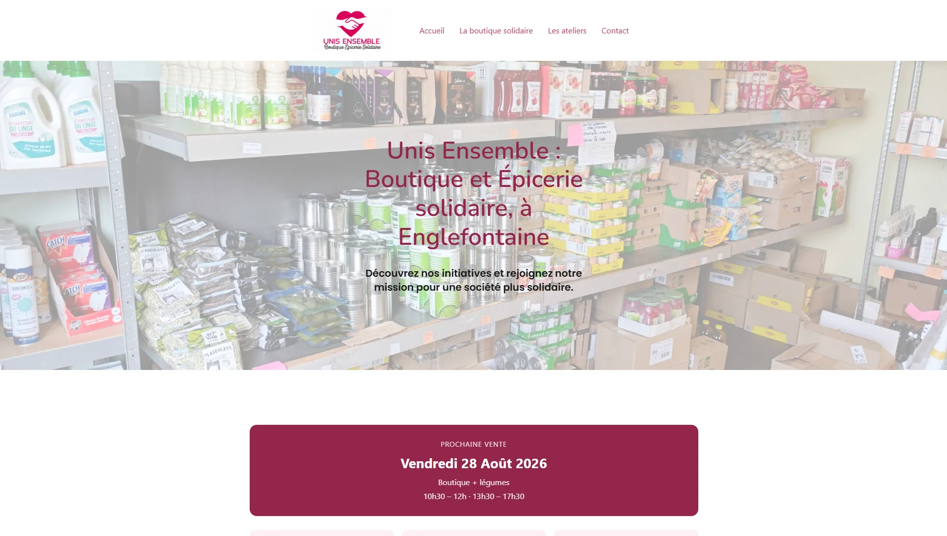 Site vitrine — Association Solidaire